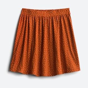 French Grey Burnt Orange Skirt